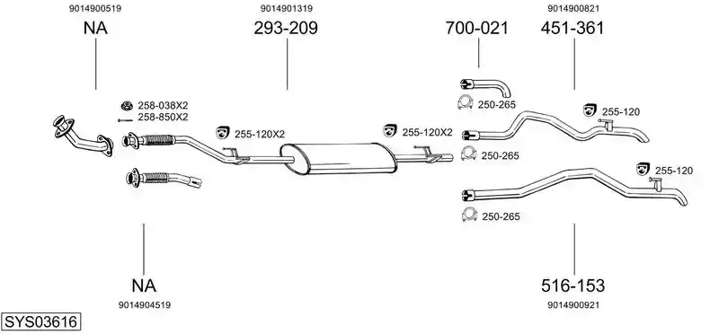 BOSAL SYS03616