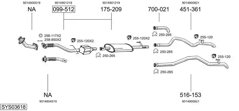 BOSAL SYS03618