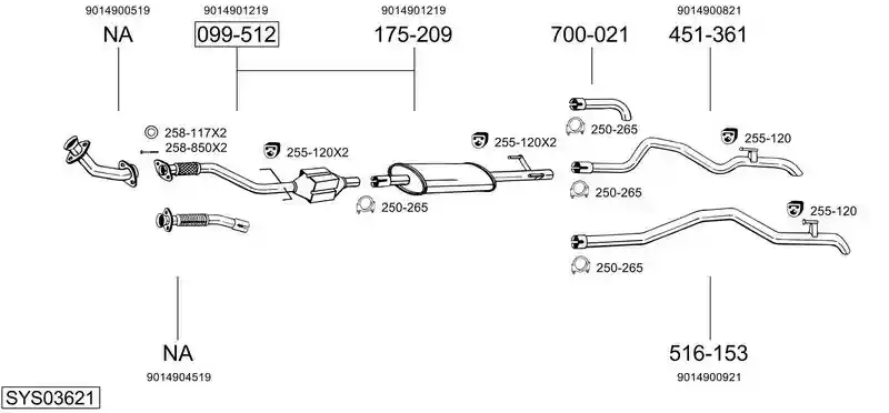BOSAL SYS03621