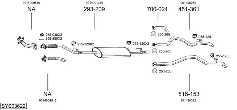 BOSAL SYS03622