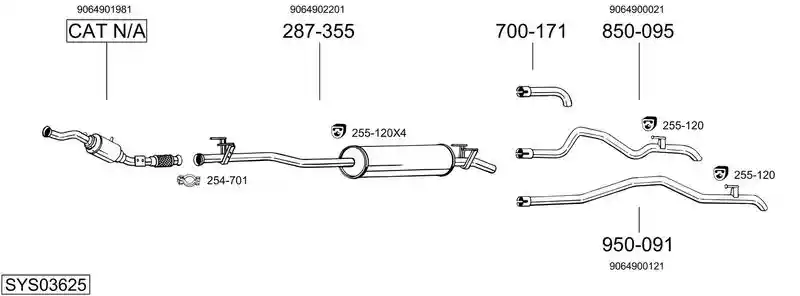 BOSAL SYS03625