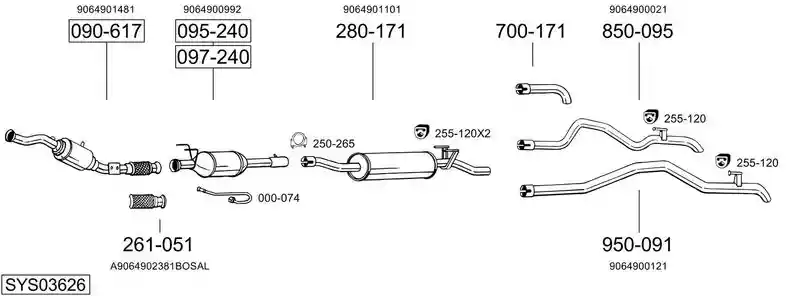 BOSAL SYS03626