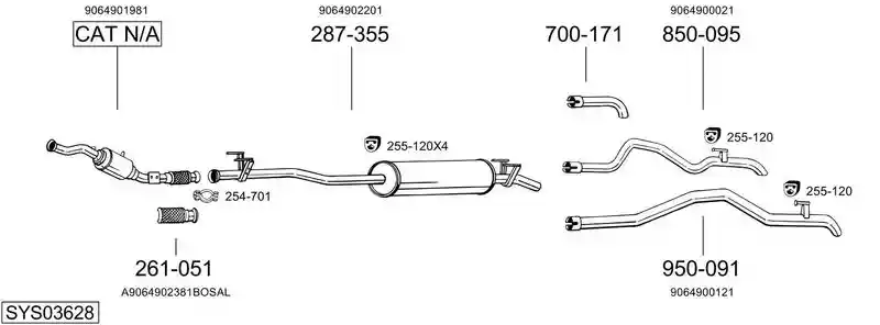 BOSAL SYS03628