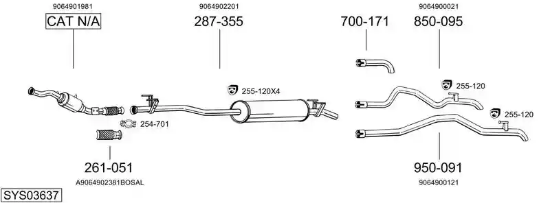 BOSAL SYS03637