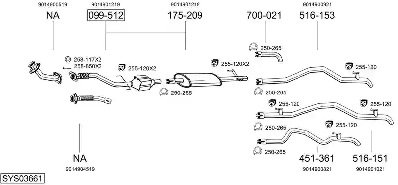BOSAL SYS03661