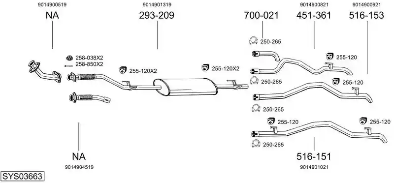 BOSAL SYS03663
