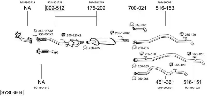 BOSAL SYS03664