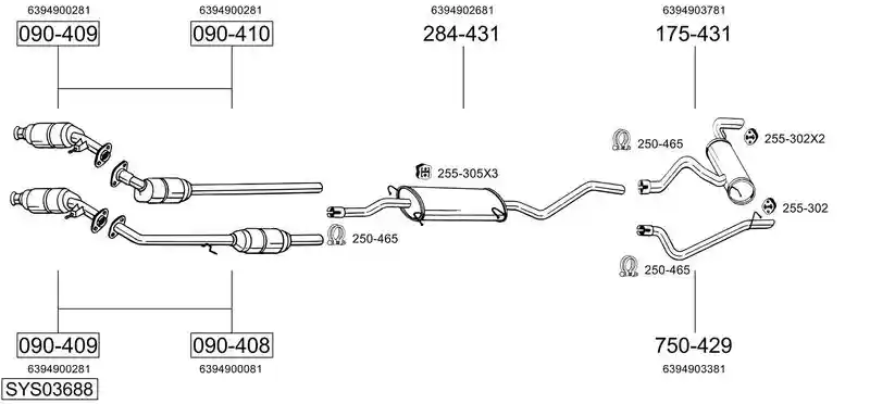 BOSAL SYS03688