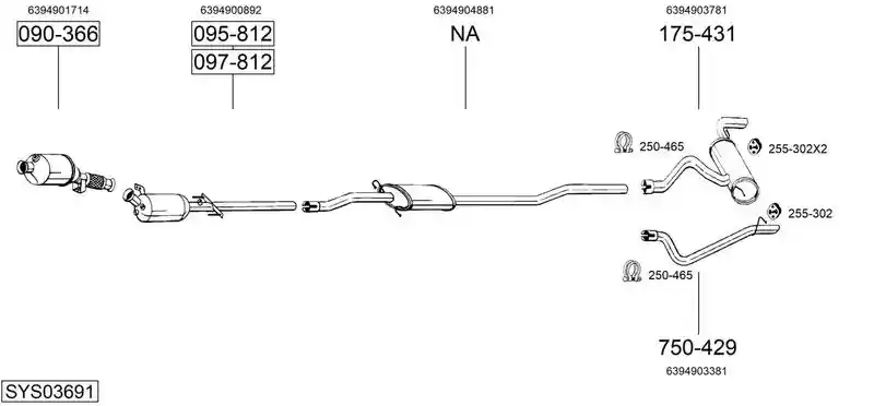 BOSAL SYS03691