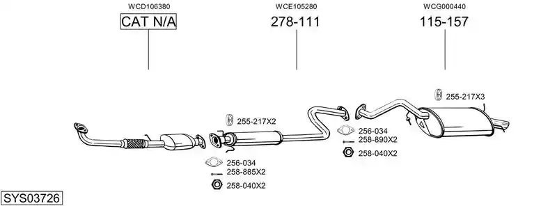 BOSAL SYS03726