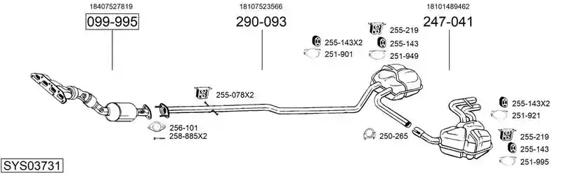 BOSAL SYS03731