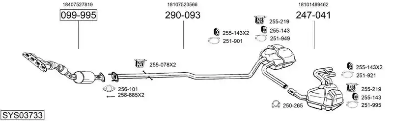 BOSAL SYS03733
