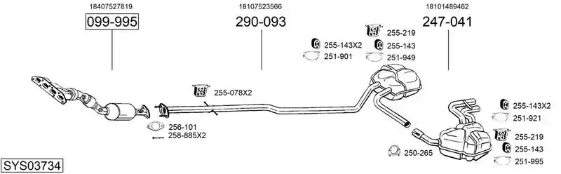 BOSAL SYS03734