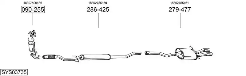 BOSAL SYS03735