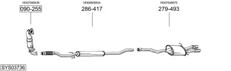 BOSAL SYS03736