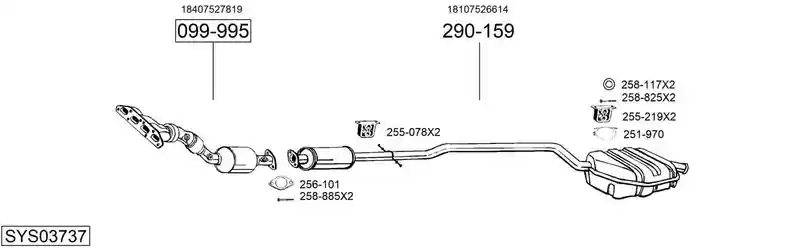 BOSAL SYS03737