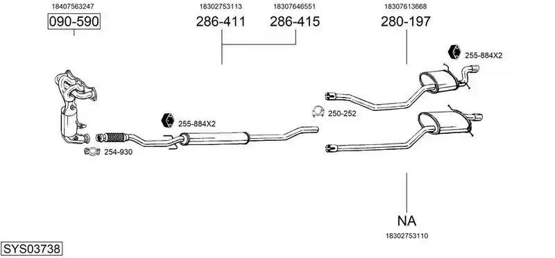 BOSAL SYS03738