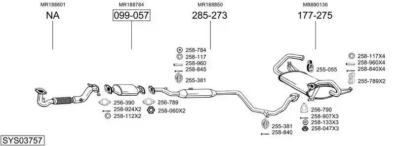 BOSAL SYS03757