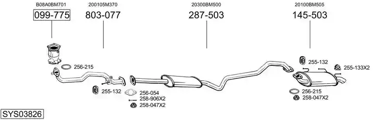 BOSAL SYS03826