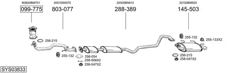 BOSAL SYS03833