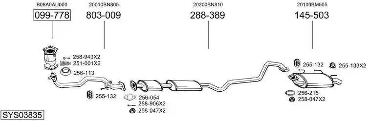 BOSAL SYS03835