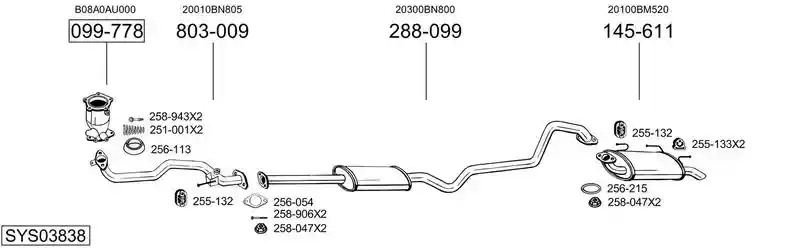 BOSAL SYS03838