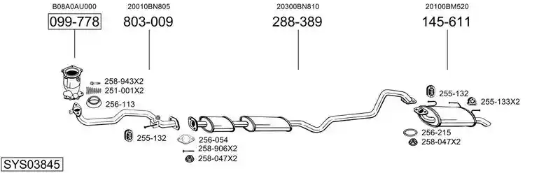 BOSAL SYS03845