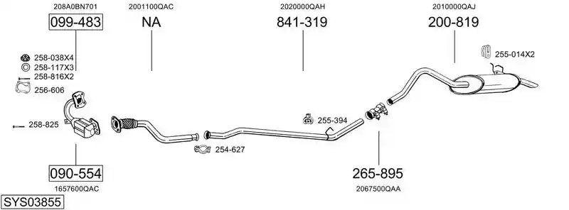 BOSAL SYS03855
