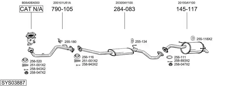 BOSAL SYS03887