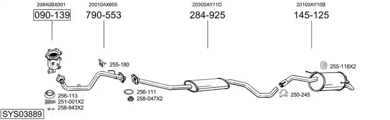 BOSAL SYS03889
