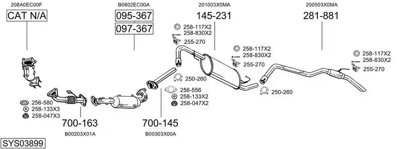BOSAL SYS03899