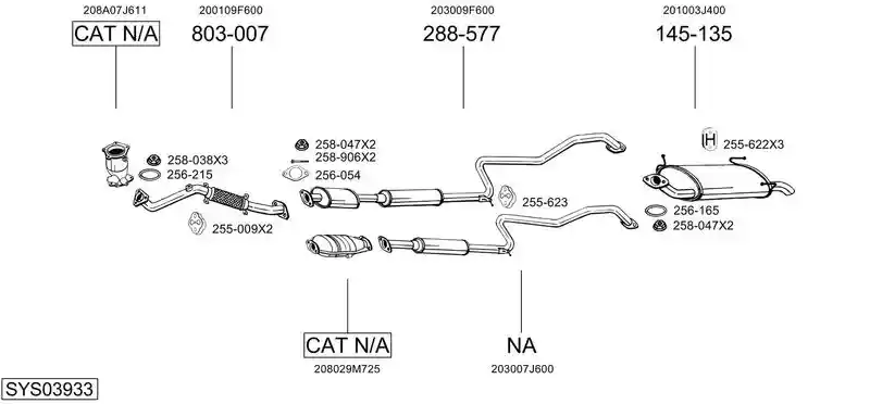 BOSAL SYS03933