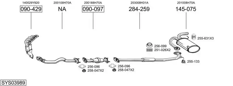 BOSAL SYS03989