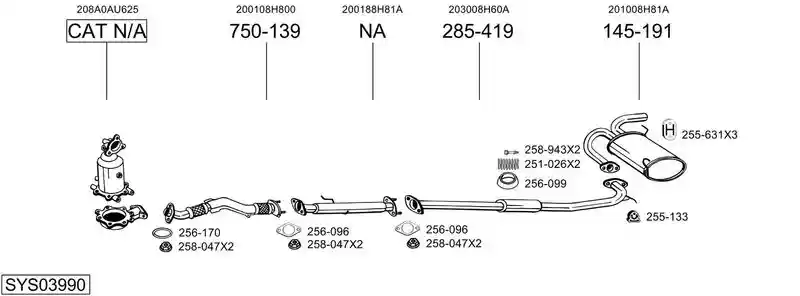 BOSAL SYS03990