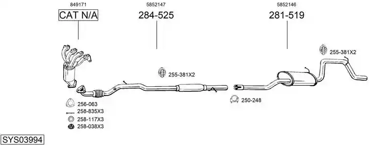 BOSAL SYS03994