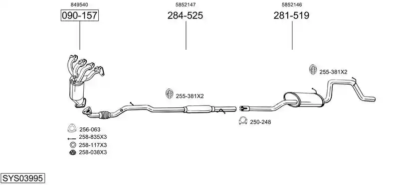 BOSAL SYS03995