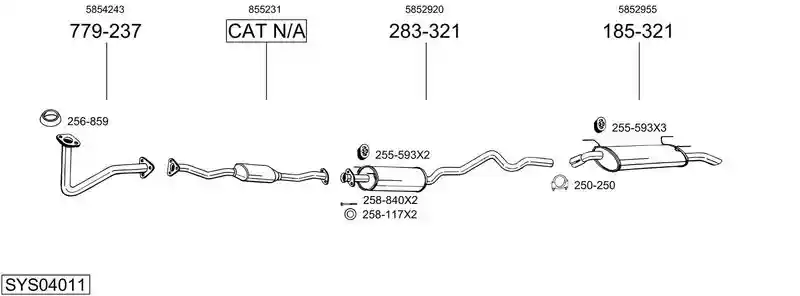 BOSAL SYS04011