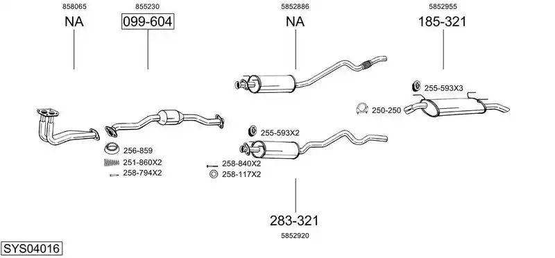 BOSAL SYS04016