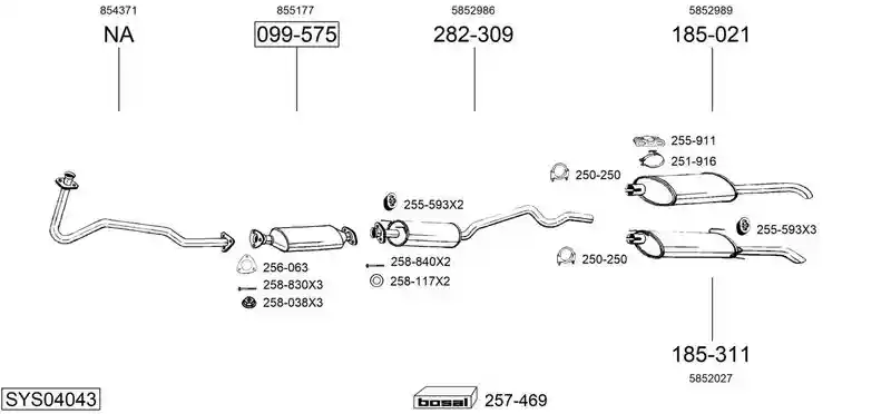 BOSAL SYS04043