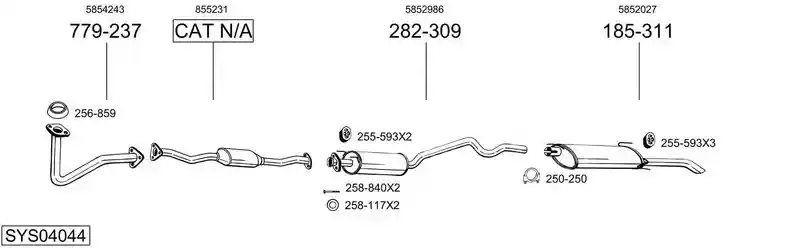 BOSAL SYS04044