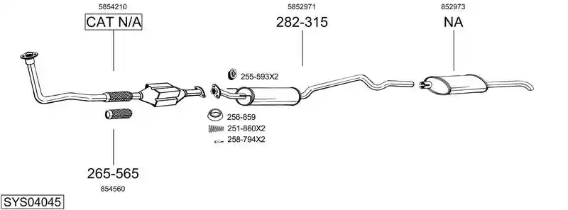 BOSAL SYS04045