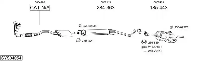 BOSAL SYS04054