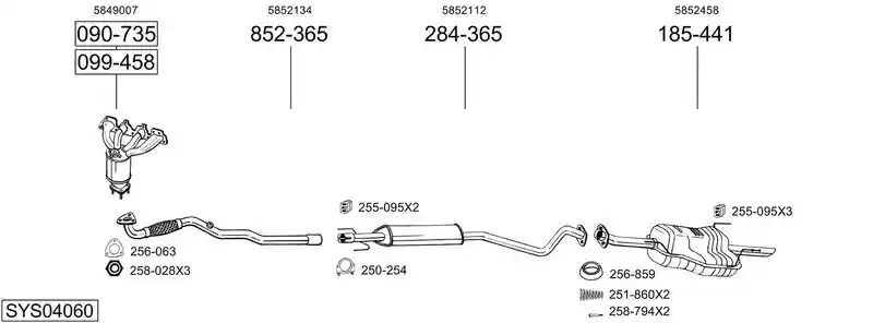 BOSAL SYS04060