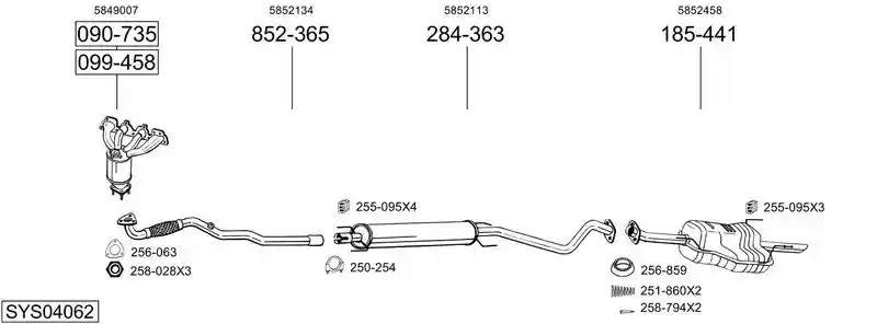 BOSAL SYS04062