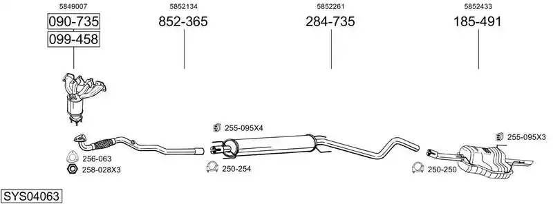 BOSAL SYS04063