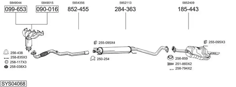 BOSAL SYS04068
