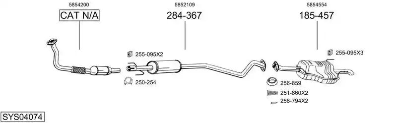 BOSAL SYS04074