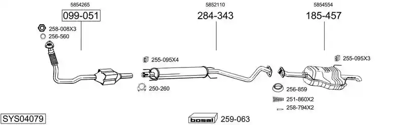 BOSAL SYS04079