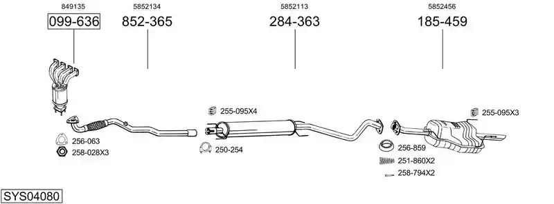 BOSAL SYS04080
