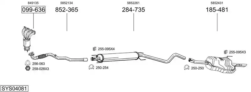 BOSAL SYS04081